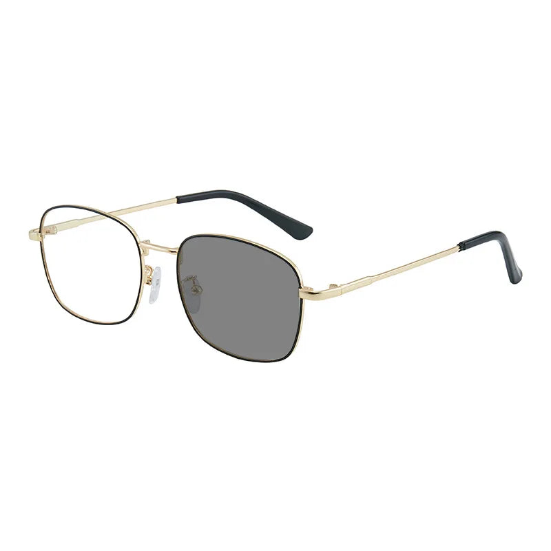 2PCS Multifunctional 2 in 1 Photochromic Glasses for Women Anti Blue Light Anti Radiation PC Frame Eyeglasses Unisex Glasses