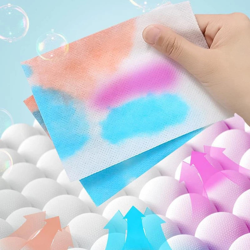 50-200PCS Laundry Color Absorbing Paper Anti-dyeing Laundry Tablets Wash Machine