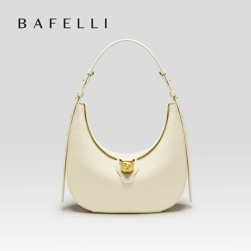 BAFELLI NEW WOMEN HANDBAG CAT SERIES LEATHER LUXURY BAG FASHION RETRO SHOULDER