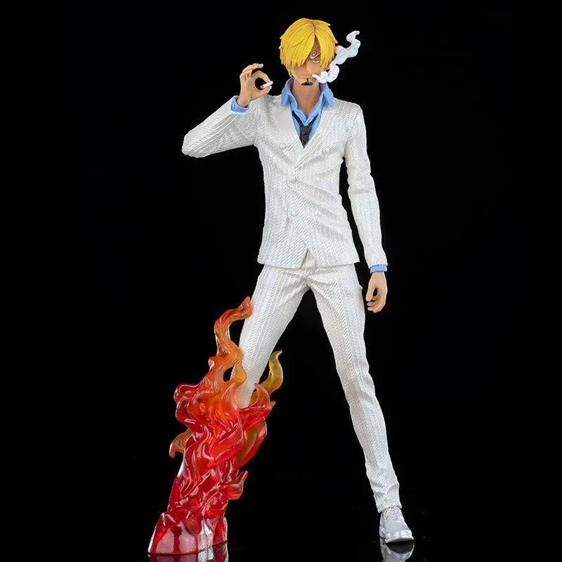 12.6" One Piece Anime Sanji Action Figure Vinsmoke Sanji Figma PVC Model Statue