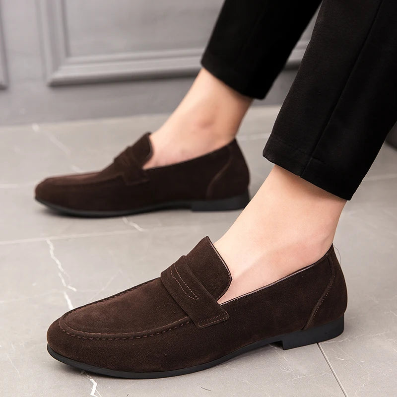 Summer Men's Loafers Flat Social Party Leather Loafers For Men Trend Casual Business Shoes Man Casual Office Driver Shoes Male