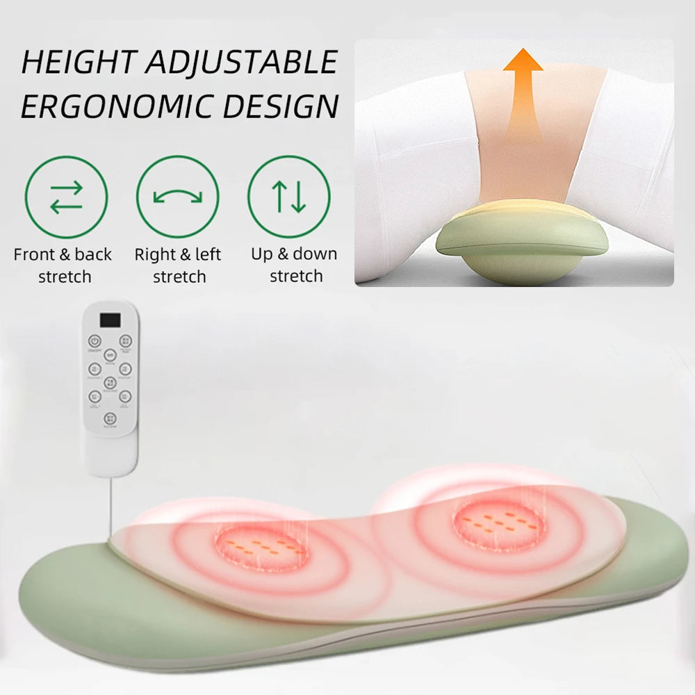 Electric Waist Traction Massager Height Adjustable Up Down Airbag Vibration Lumbar Massager Waist Spine Support Massage Machine