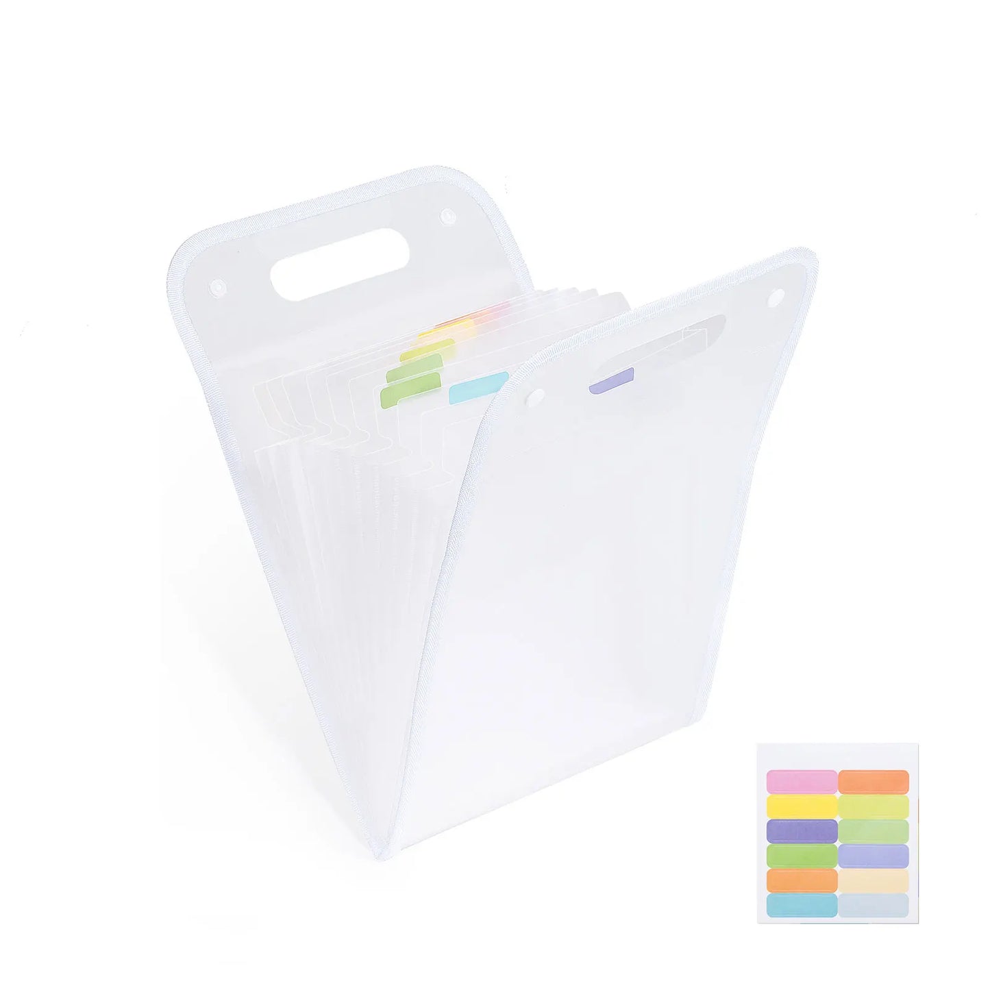Expanding A4 File Folder,13 Pockets File Organizer with Portable Holder,A4 Size Accordion Document Folder for Office School