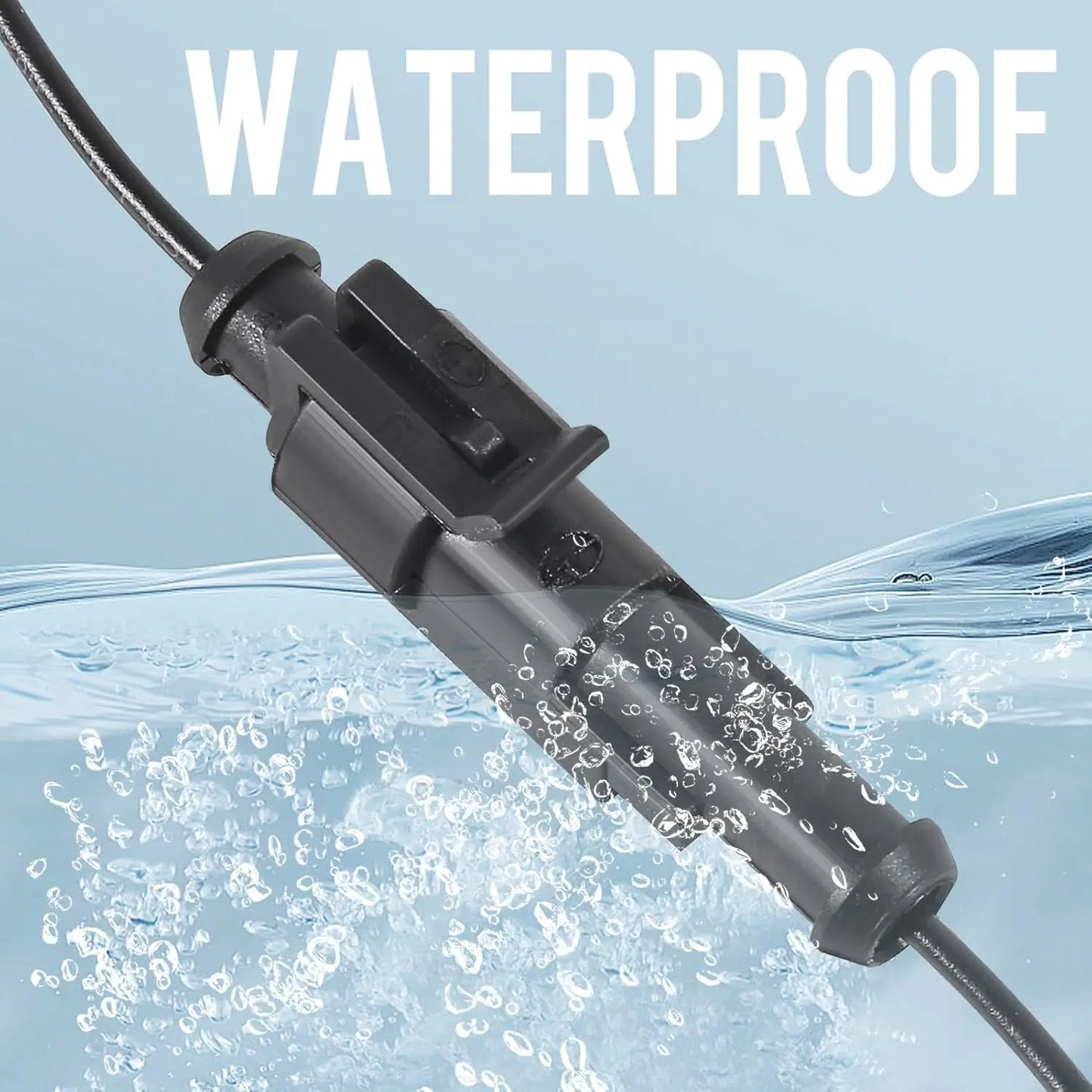 10Pcs 1 Pin Connector Waterproof Electrical 1 Pin Plug Auto Electrical Wire Connectors Quick Disconnect Automotive Connectors