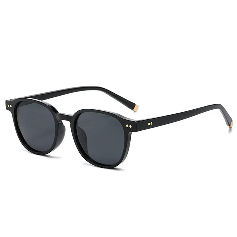 JNPCXI Retro Square Women Polarized Sunglasses Fashion Rivets Decoration Men Punk Driving Sun Glasses Shades UV400