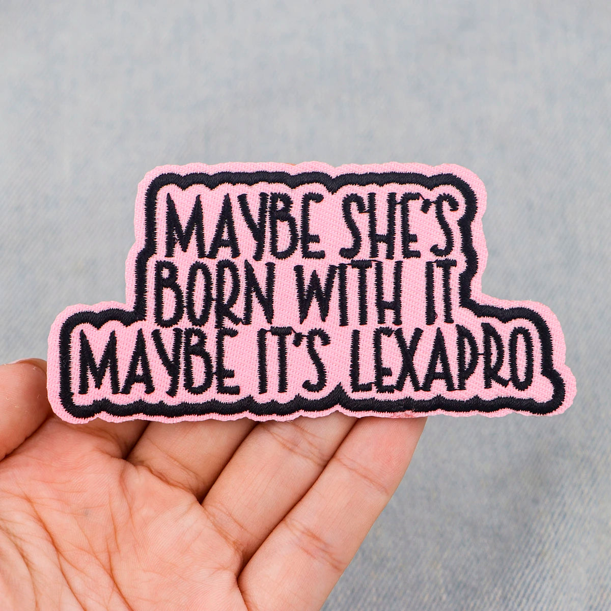 Letters Embroidery Patch Funny Quotes Iron On Patches For Clothing Thermoadhesive Patches On Clothes DIY Sew Badges