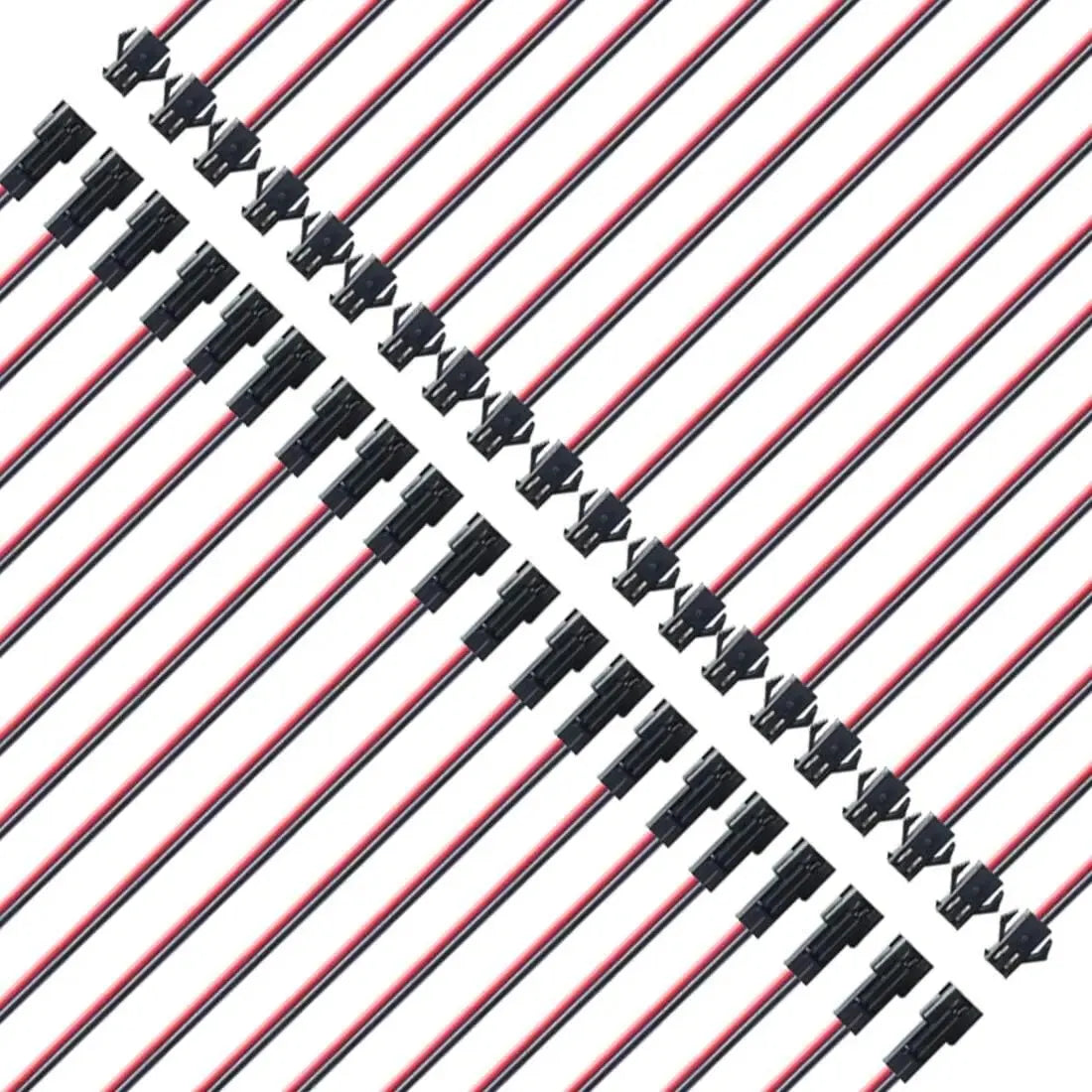10 Pairs 2/3/4/5pin SM JST 15cm Cable Female/Male Connectors for Led Strip RGB 5050 3528 WS2801 APA02 WS2815 WS2813