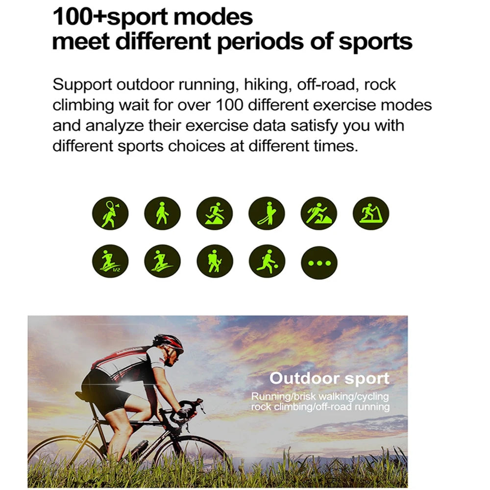 NFC GPS Smartwatch 1.99" HD Screen Bluetooth Call Sports Fitness Waterproof