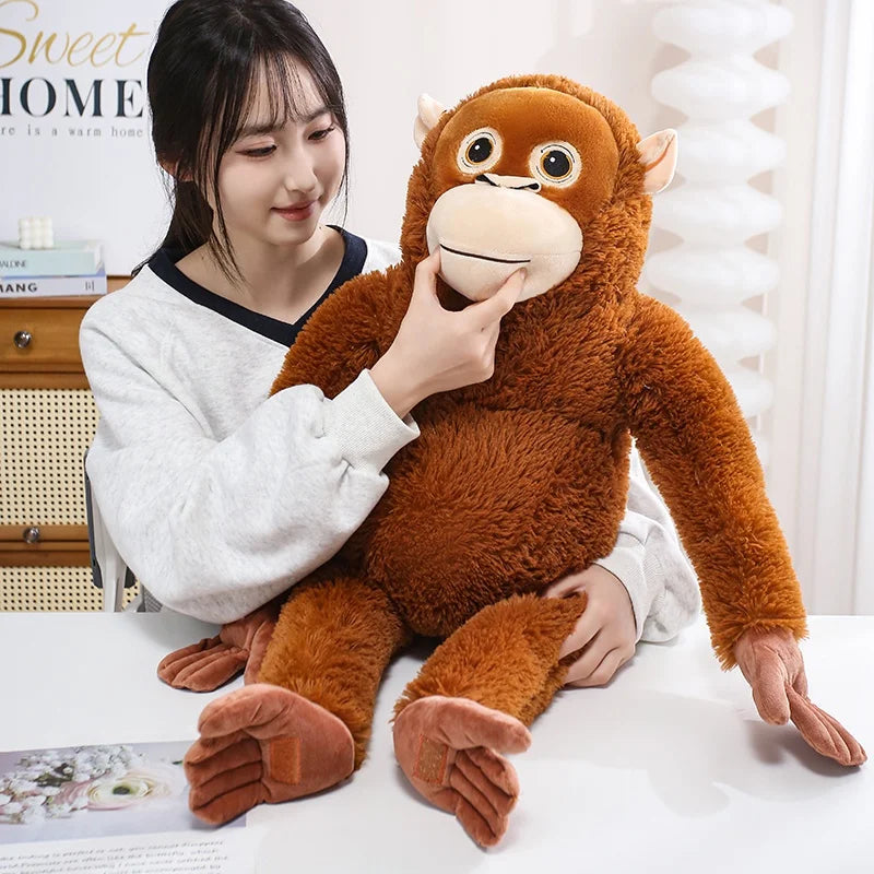 30-90CM Cartoon Gorilla Plush Toy Chimpanzees Monkey Soft Stuffed Doll Room Decor Birthday Gift Orangutan Plushies Dolls