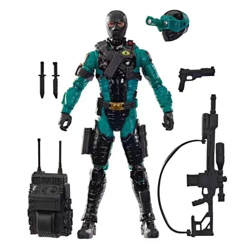 Original Hasbro G.I. Joe Mole Rat/Brent 'Hit & Run' Scott/Bradley 'Big Lob' Sanders/Edwin 'Lifeline' Steen /Night-Viper Action