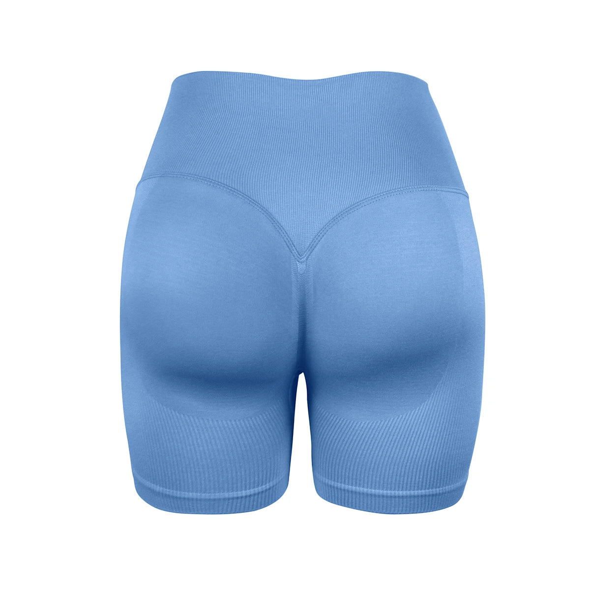 Women's seamless high-waisted yoga shorts that flatten the stomach and lift the buttocks; perfect for workouts and running