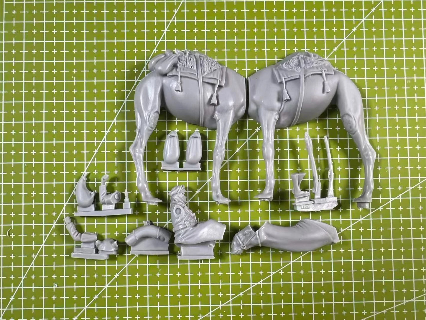 Unpainted 1:35 Resin Model GK Desert Camel Cavalry, Model Needs To Be Assembled