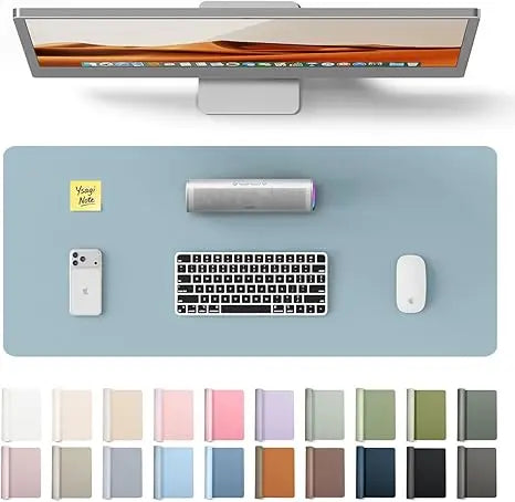 Leather Office Desk Pad Protector,Large Mouse Pad,Non-Slip,PU Leather,Laptop Desk Blotter,Waterproof Writing Pad for Office/Home