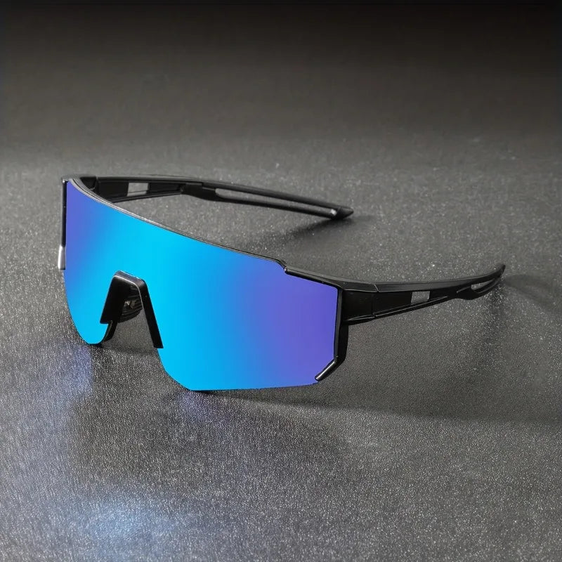 3pcs Men's Plastic Half Frame One-piece Lenses Cyberpunk Futuristic Fashion Decoration Glasses Suitable for Both Men and Women