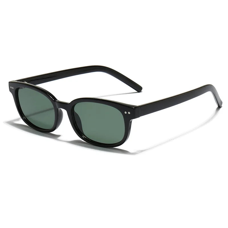JNPCXI New Square Men Sunglasses Fashion Rivets Women Gray Blue Gradient Shades UV400