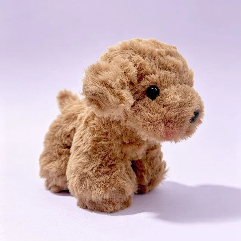 Cute Birthday Gift Pet Dog Plush Toys Cute Fluffy Corgi Schnauzer Shiba Inu Poodle Bulldog Hunting Dog Doll Office Desktop Decor