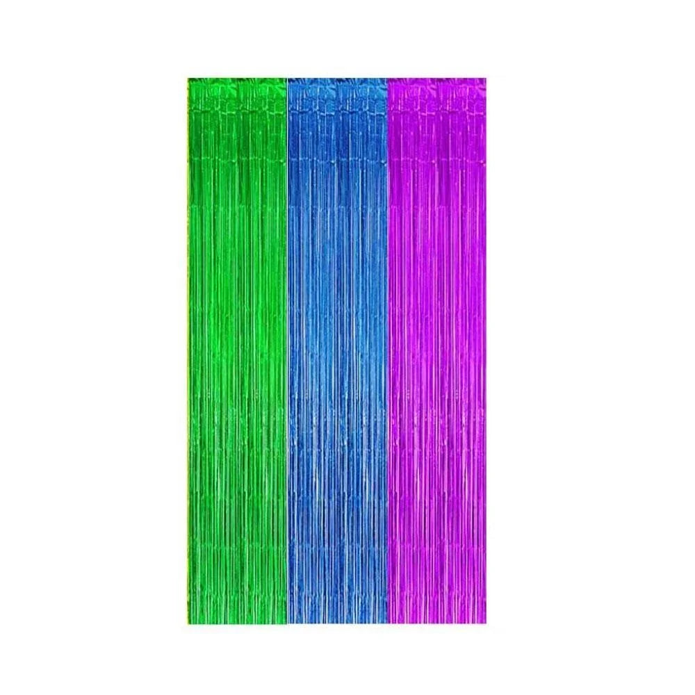 Party Backdrop Fringe Tinsel Curtain Adult Kids Birthday Party Wedding Decoration Baby Shower Graduation Favor Supplies