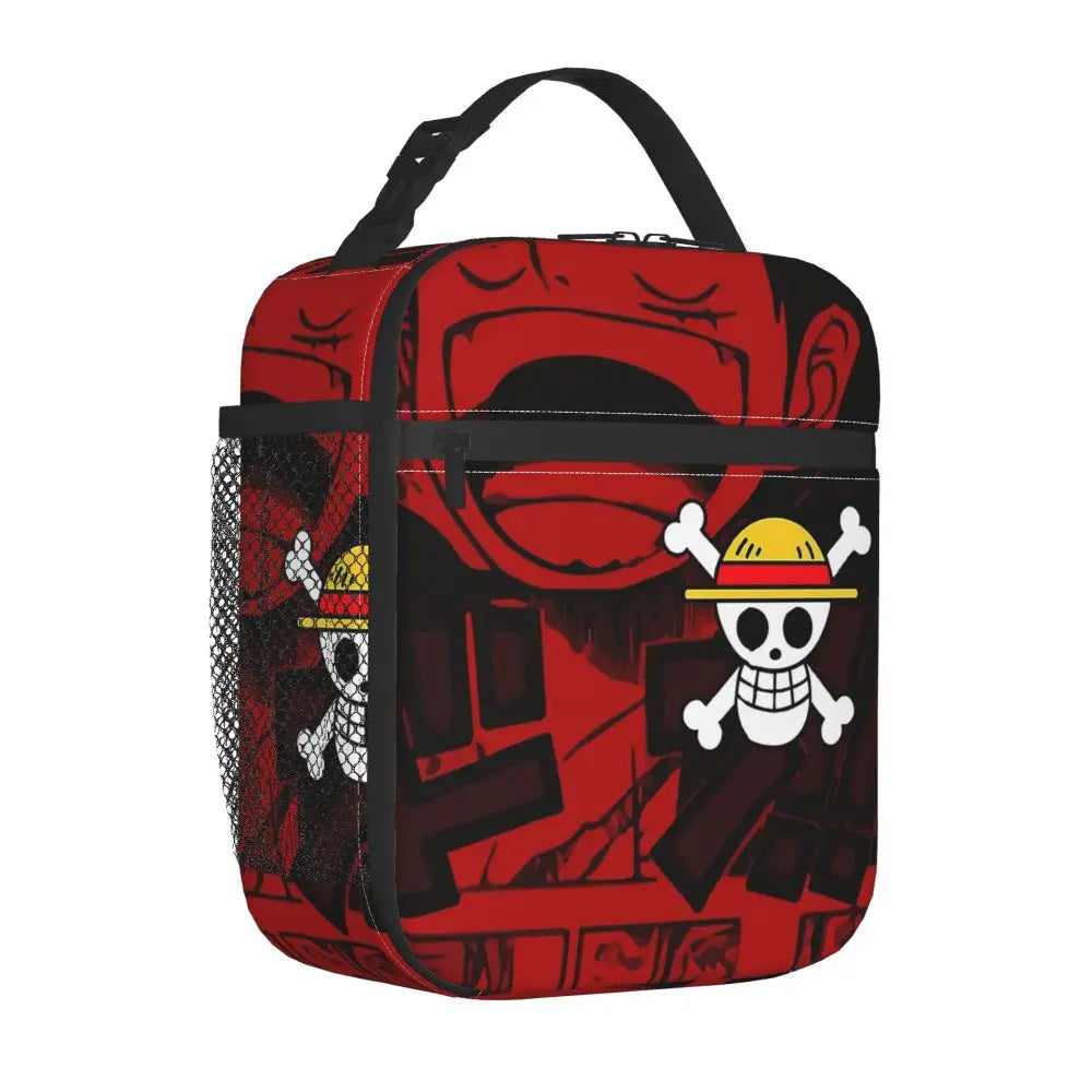 One Piece Monkey D Luffy Anime Insulated Lunch Thermal Bag Work School Bag M15