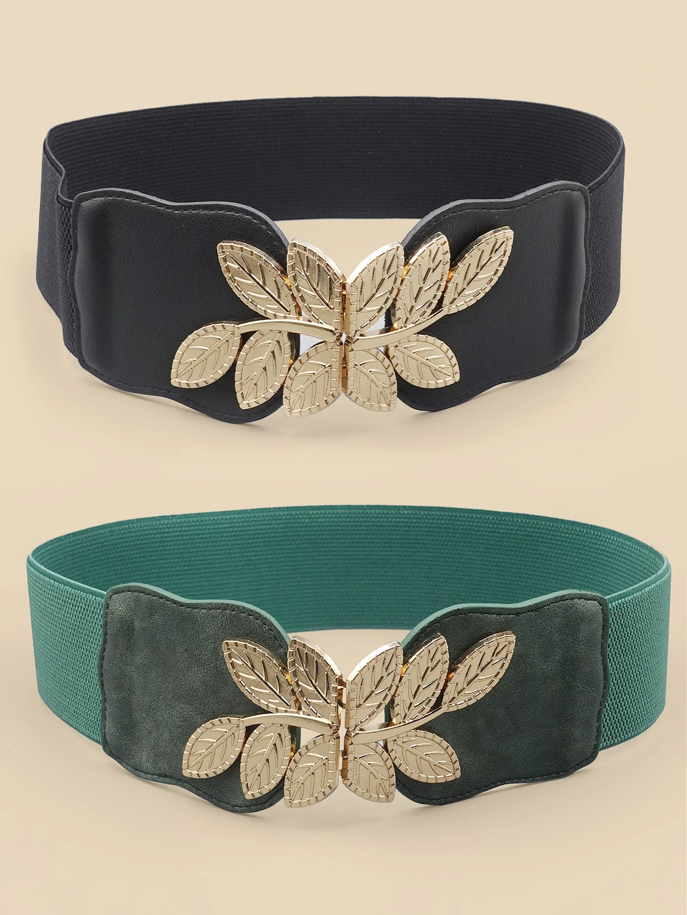 High Elastic Elastic Ladies Belt Bohemian Elastic Pu Belt Women's Elastic Tight Waist Belt Jeans Dress Elastic Wide Belt