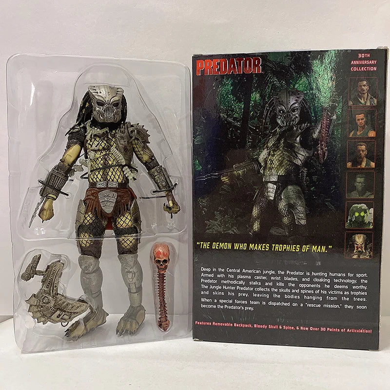 Aliens vs Predator Jungle Hunter 30th Anniversary Unmasked Masked Action Figure