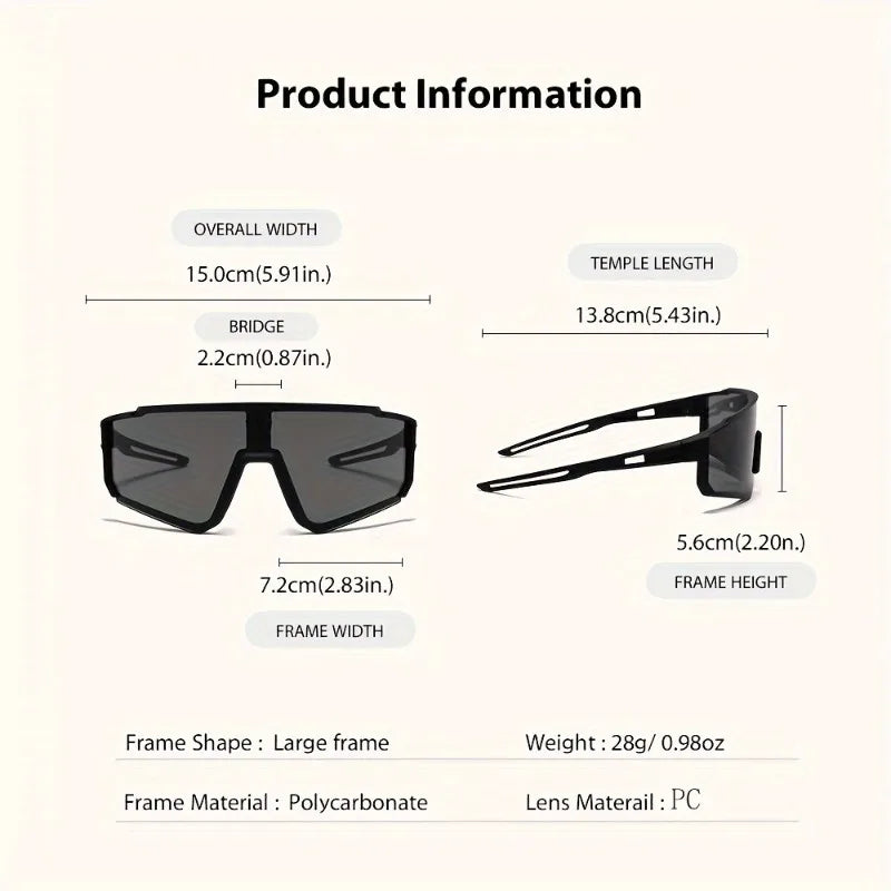 Large Frame PC Fashion Sunglasses for Women and Men 2 Pairs Combination Optional