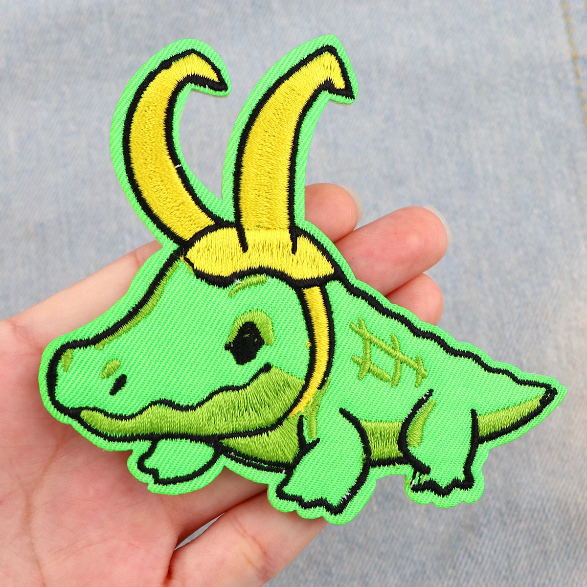 Cartoon Turtle Patches For Clothing Funny Hippo Patches Cute Animal Duck Patch Iron on Embroidery Patches on Clothes Stickers