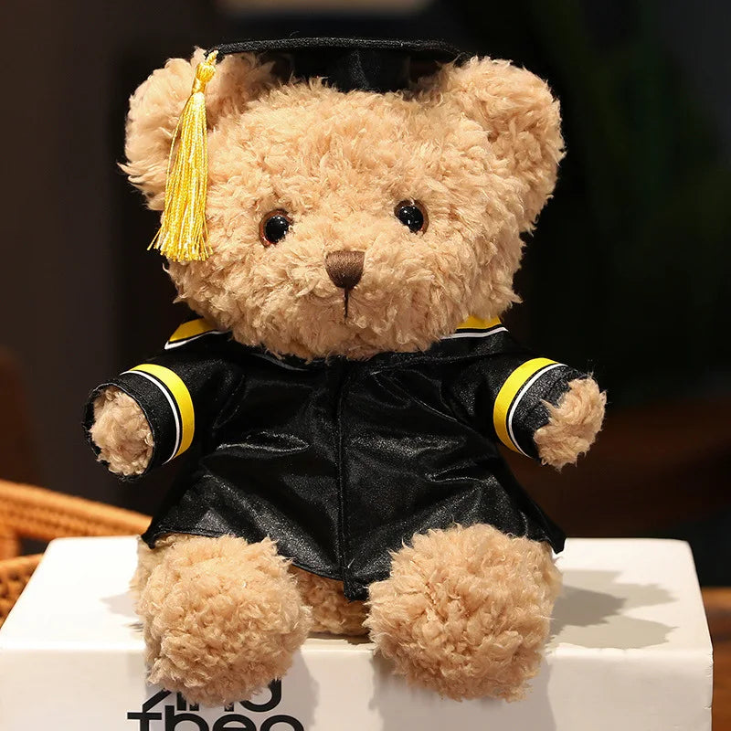 Doctor's Clothing Teddy Bear Doll Plush Toy Small Sitting Bear Doll Boys Girls Students Graduation Gift