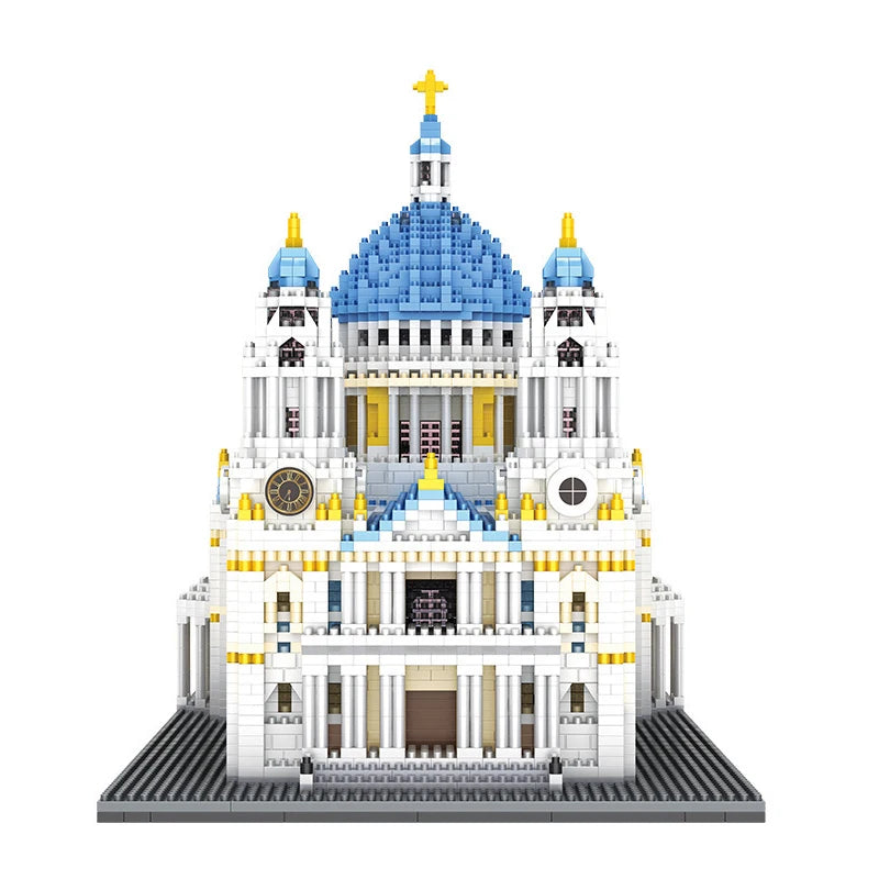 7053 PCs World Architecture MOC Famous Great Churches Castle Building Blocks