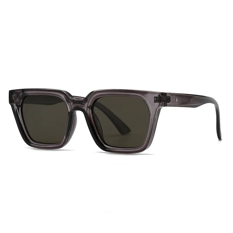 JNPCXI Fashion Square Sunglasses Women Shades UV400 Retro Tea Blue Men Trending Sun Glasses