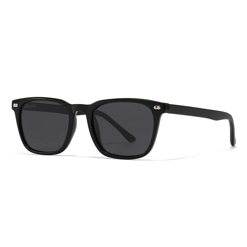 JNPCXI New Vintage Polarized Rivets Polygon Square Leopard Women Sunglasses Fashion Men Shades UV400