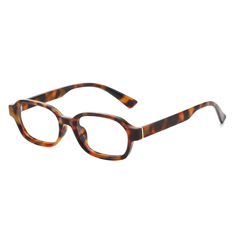 JNPCXI New Square Candy Color Sunglasses Women Fashion Leopard Tea Shades UV400
