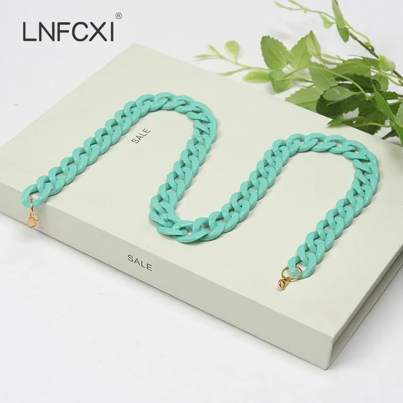 New Fashion Men Women Neck Chain for Mask Glasses Acrylic Sunglasses Chains Lanyard Reading Eyeglasses Cord Neck Strap Rope