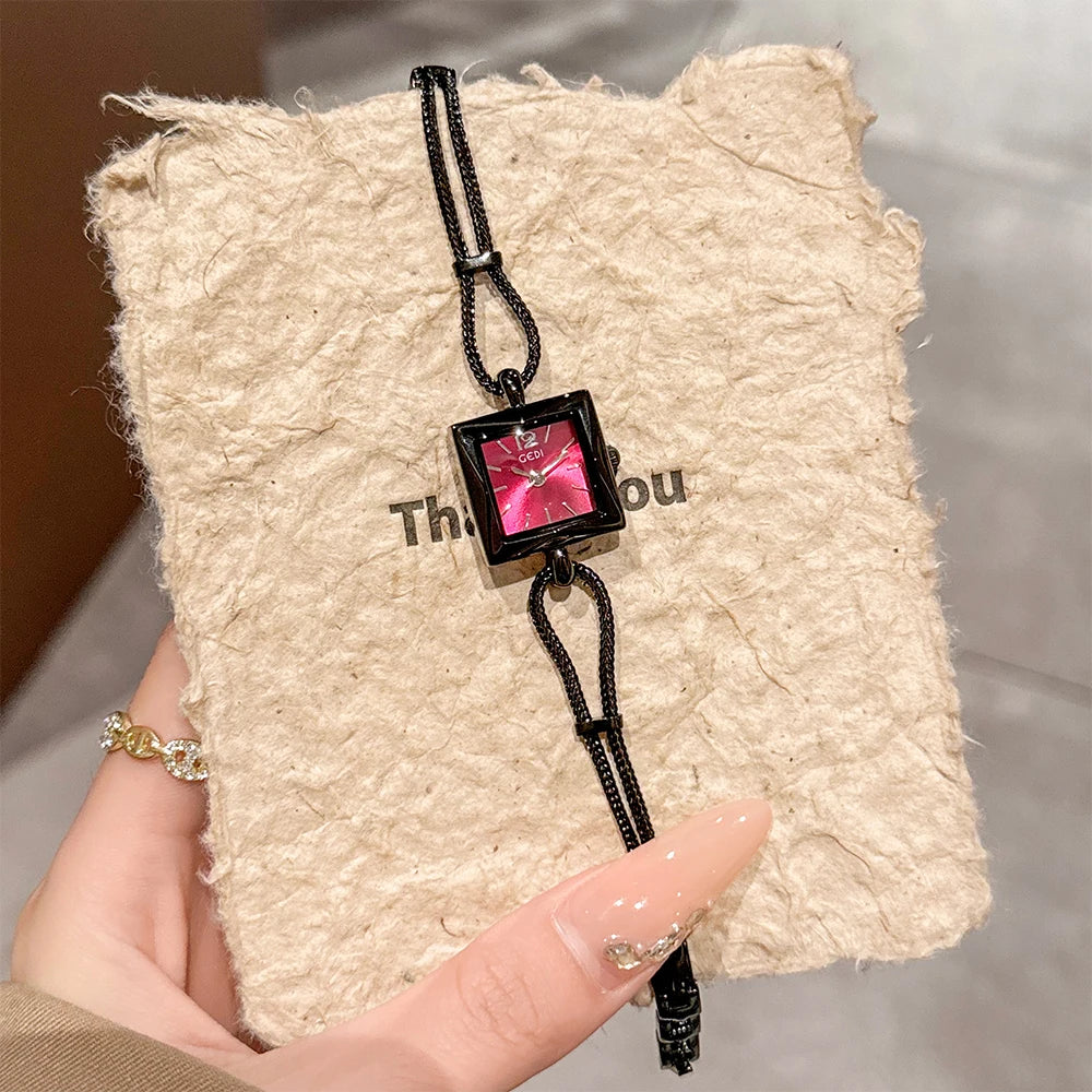 GEDI Square Women's Watch 2026 Bracelet Quartz Vintage Woman Watches Luxury Waterproof Fashionable Wristwatch Gifts
