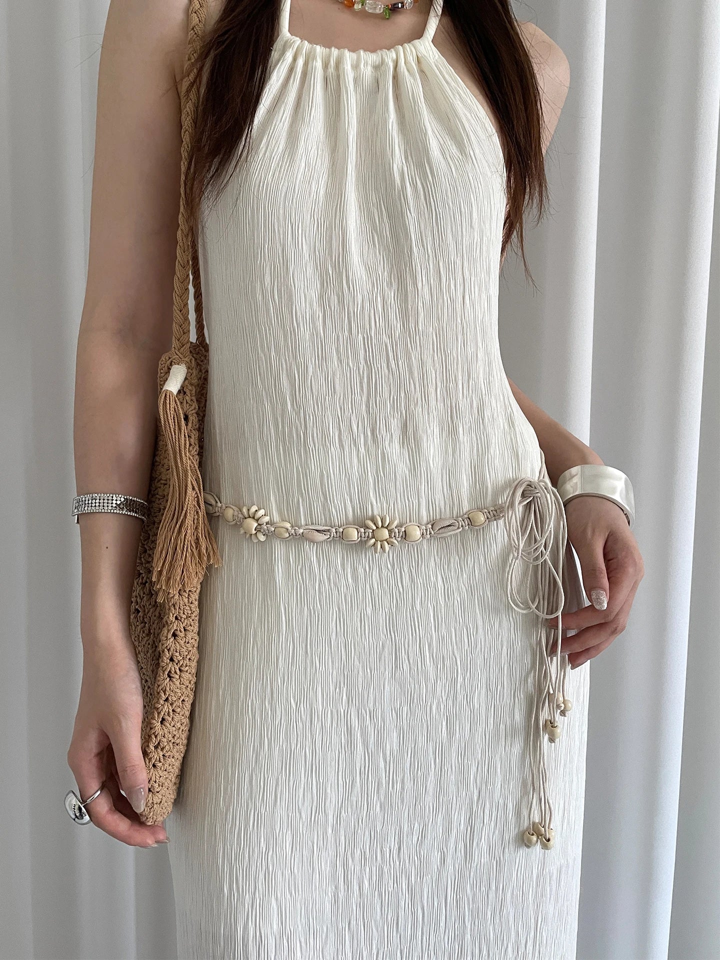 Bohème Ethnic Style Thin Waist Belt For Women Accessory Woven Decoration With A Dress Waist Chain For Summer Waist Rope Belt