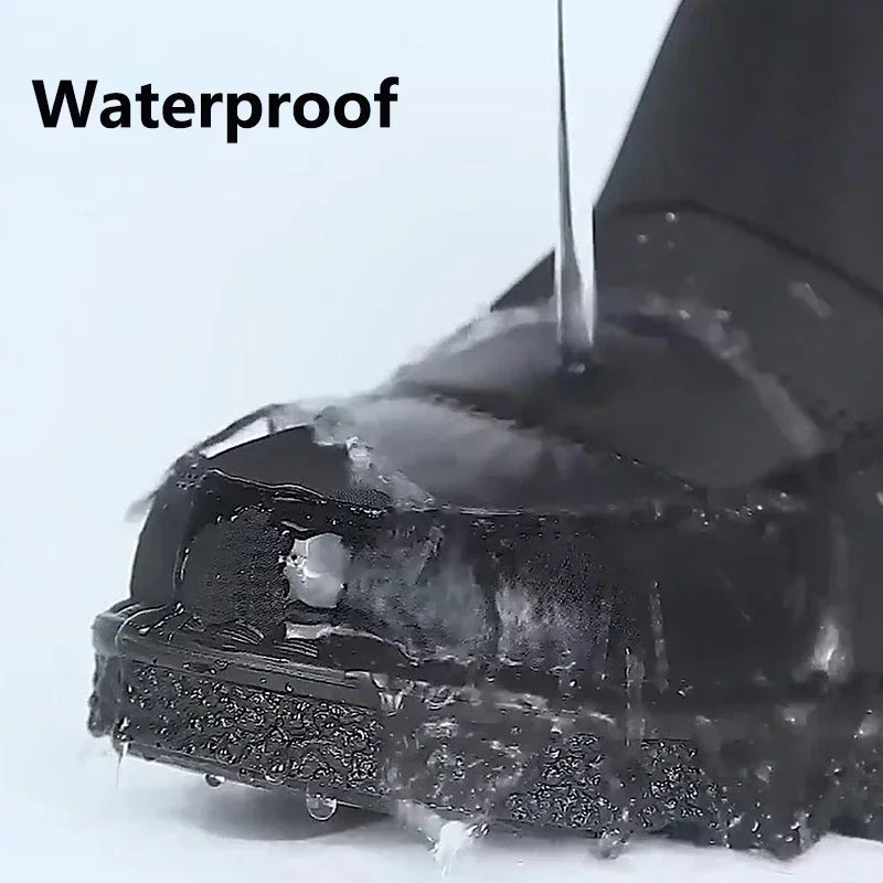 2025 Waterproof Snow Boots for Women Comfort Plush Lined Non Slip Winter Boots Woman Plus Size 44 Soft Sole Warm Ankle Booties