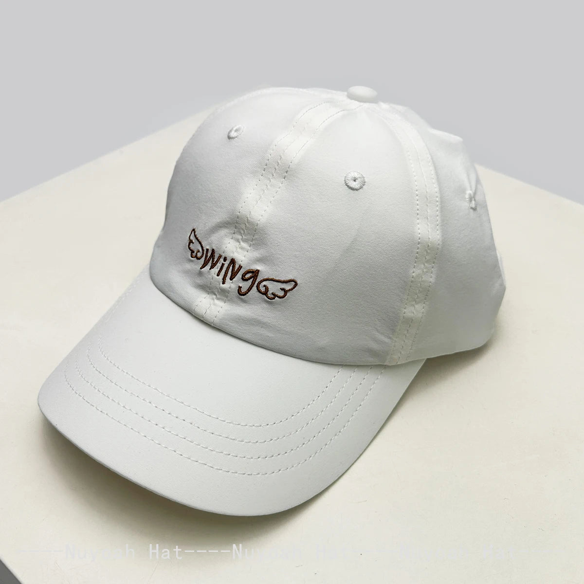 New Men Women Cute Quick-dry Embroidered Wing Letters Baseball Hats Sunshade Elastic Versatile Simple Peaked Caps Fashion Casual
