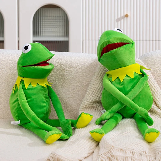 Frog Hand Puppet Soft Stuffed Plush Toys Cute Animal Frog Cosplay As a Prop Plushies Doll Gifts For Kids Stage Performance Props