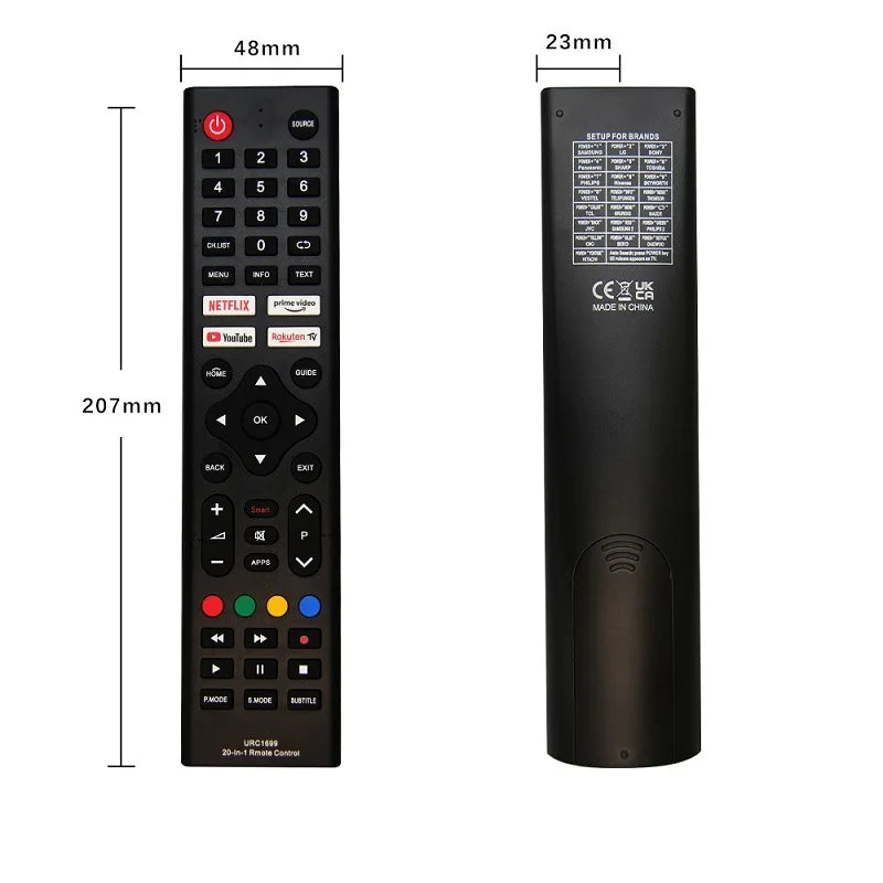Multi-Functional Universal URC-1699 Remote Control For Samsung Sony Philips Sharp Panasonic Toshiba Hisense Skyworth Sanyo