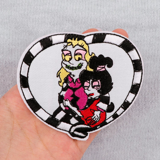 Horror Movie Patches For Clothing Halloween Patches Appliques Iron on Badges Clothes Stickers DIY Sewing Embroideriy Stripes