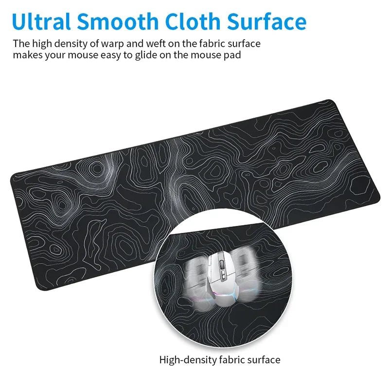 Large Mouse Pad XXL Gaming MousePad Mouse Mat with Stitched Edges and Non-Slip Rubber Base Desk Pad Keyboard Pad Desk Mat