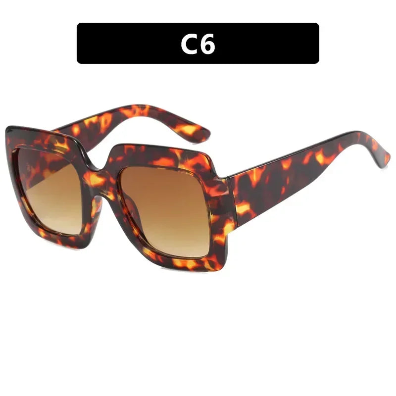 JNPCXI Oversized Square Sunglasses Women Fashion Shades UV400 Men Luxury Brand Designer Male Female Sun Glasses
