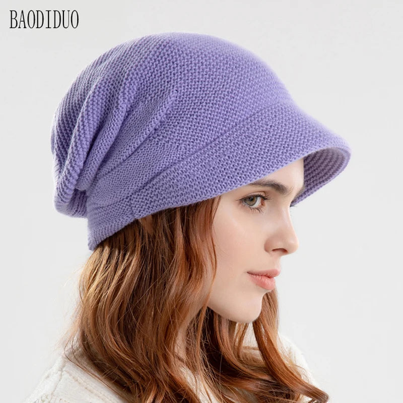 Xinbaoguan 100% acrylic 9960 winter velvet pile cap warm hood with wide brim ear protection fashionable confinement hat