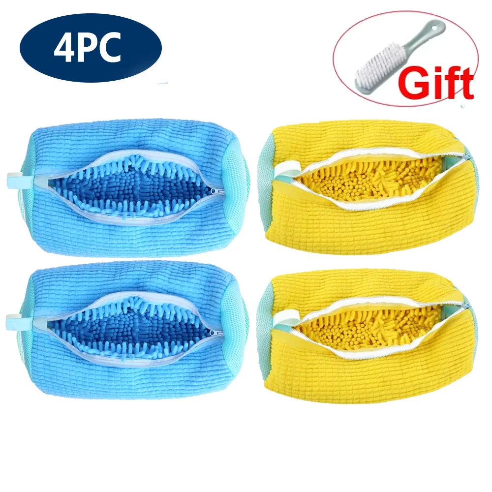 Shoe Washing Machine Bag Reusable Sneaker Cleaning Bag, Washer Mesh Laundry Bag