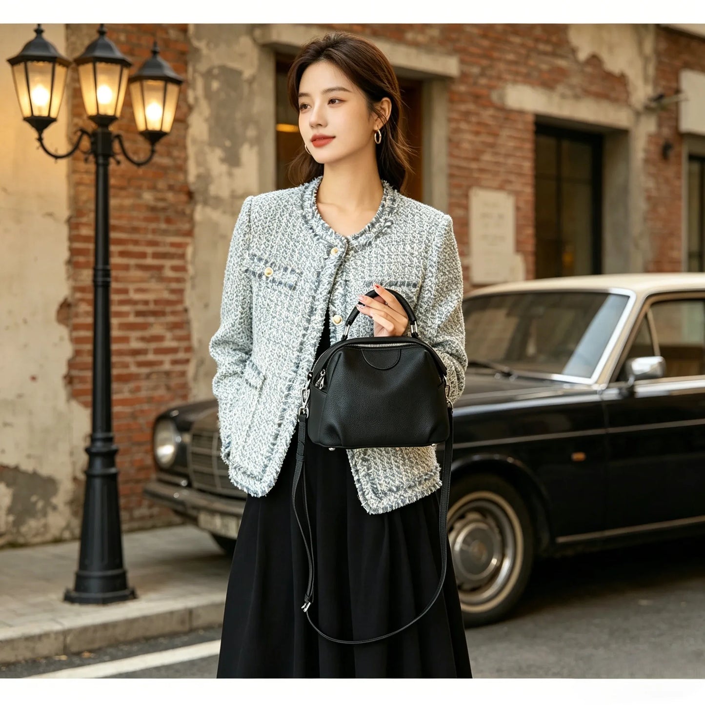 Women's Cow Leather Durable Crossbody Bag Female Cowhide Luxury Designer Shoulder Bags Ladies Casual Retro Travel Handbags Lady