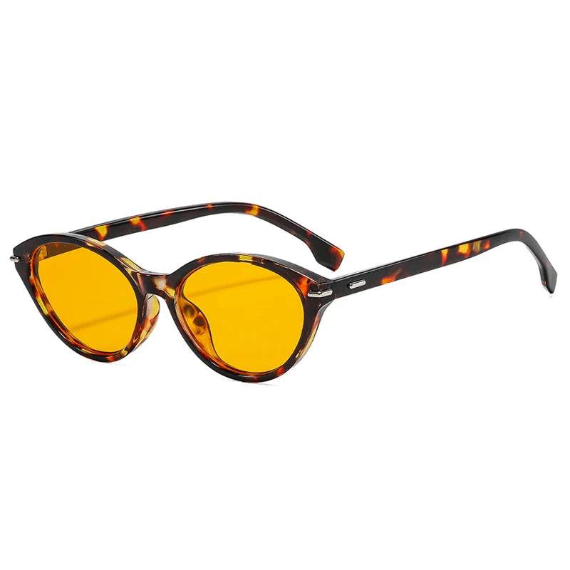 JNPCXI New Fashion Cat Eye Candy Color Sunglasses Women Retro Rivets Trending Red Men Shades UV400