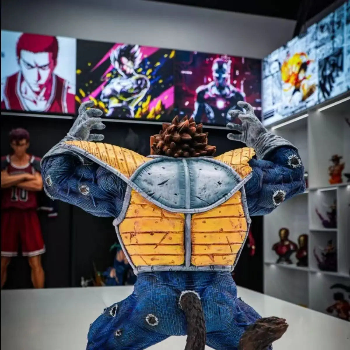 CK Statue Anime Dragon Ball Z Ozaru Vegeta Figure Great Ape Vegeta Replace Hands Pvc Action Figures Collection Model Toys Gifts