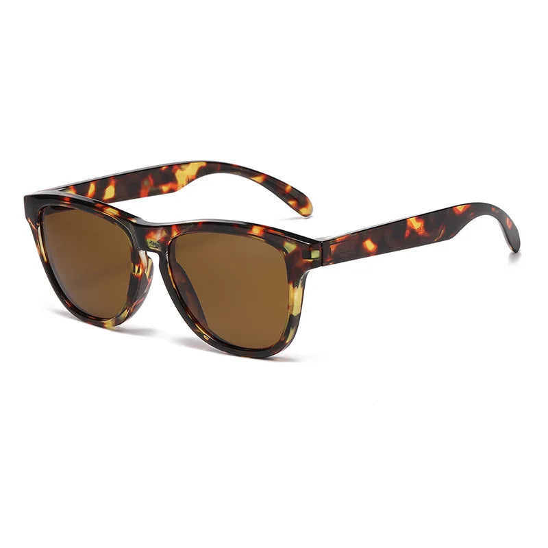 JNPCXI New Retro Polarized Men Square Sunglasses Shades Fashion Trending Gradient Blue Black Mirror Women Travel Sun Glasses
