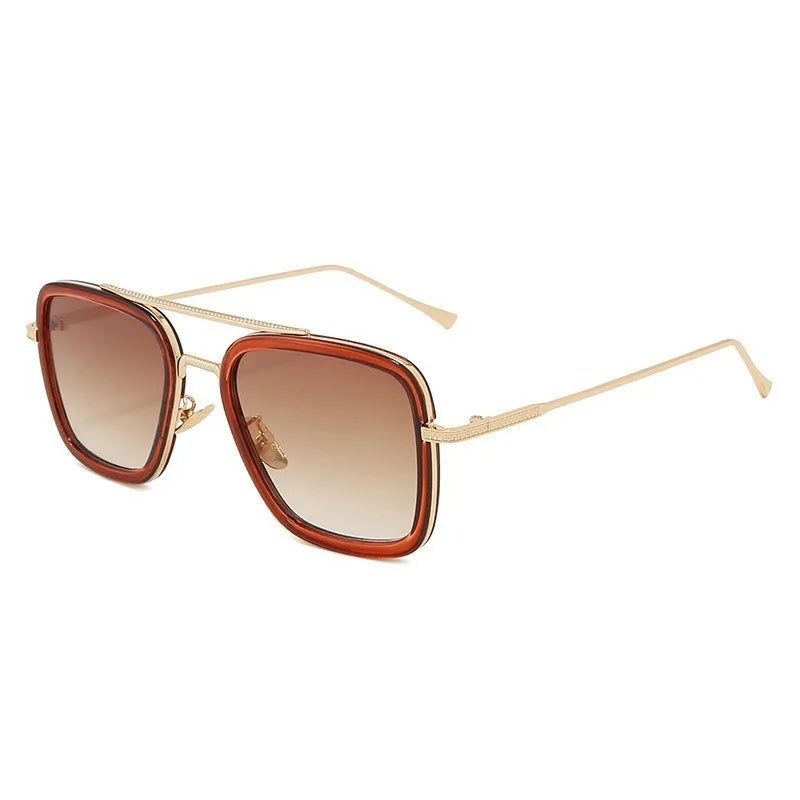 Retro Metal HD Polarized Punk Steampunk Sunglasses For Women Men,Vintage Sun Glasses