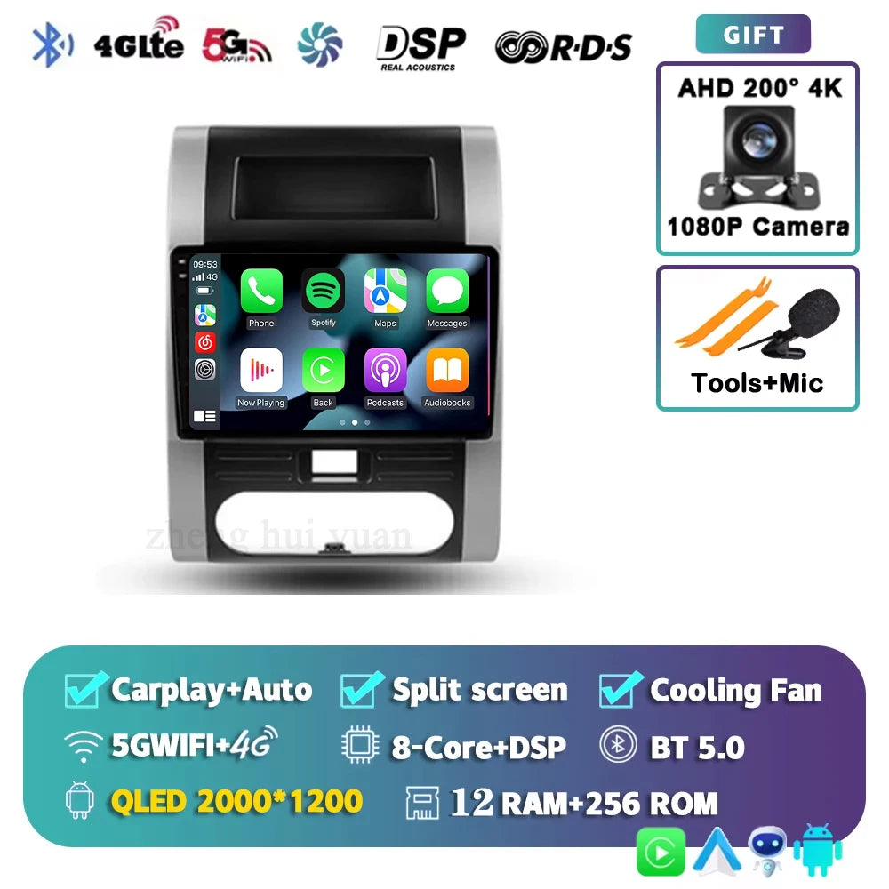For Nissan X-Trail 2 T31 2007 - 2015 Android 15 4G WIFI Car Radio Carplay Auto Multimedia Stereo Video Player GPS Navigation BT