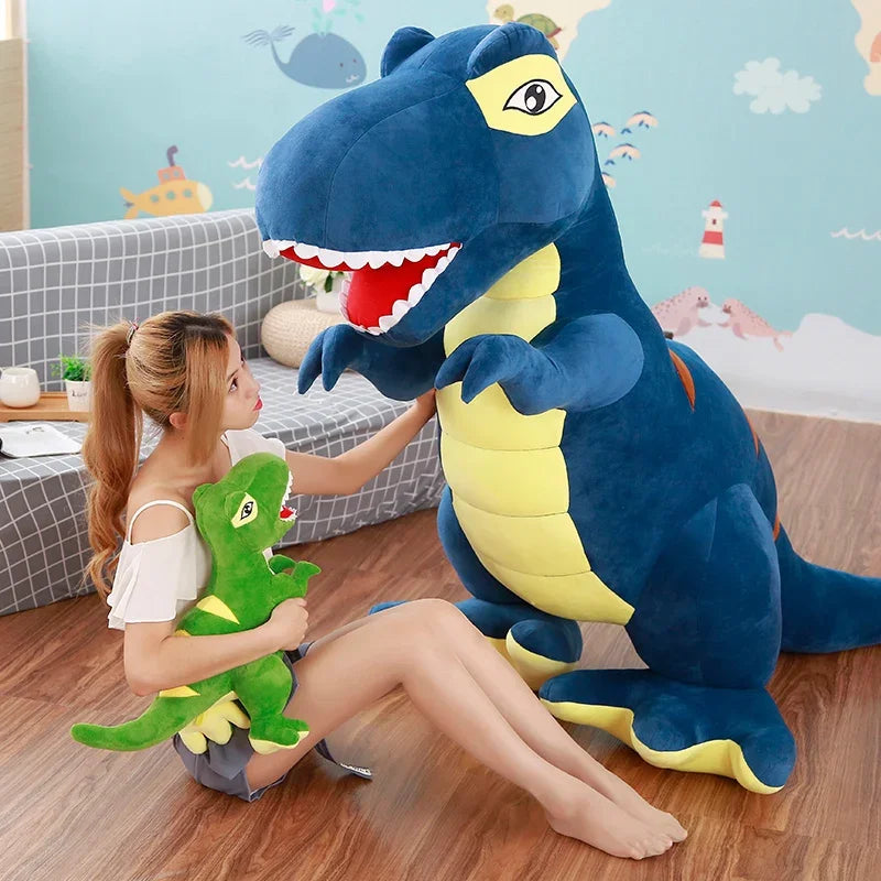 1pc 45cm-160cm Dinosaur Plush Toy Stuffed Plush T-Rex Pillow Boys Toy Big Size Dinosaur Soft Doll Birthday Gift for Children